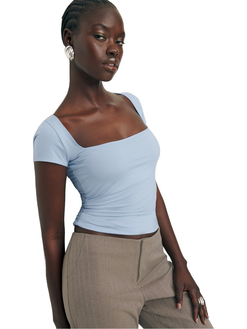 Reformation Bardot Knit Top